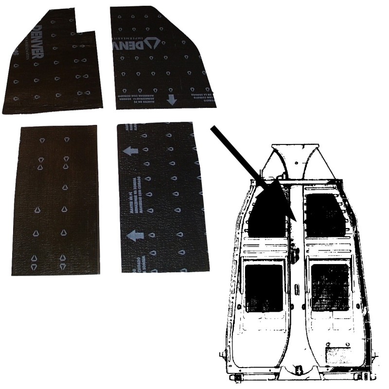 kit de 4 panneaux d’isolation de chassis