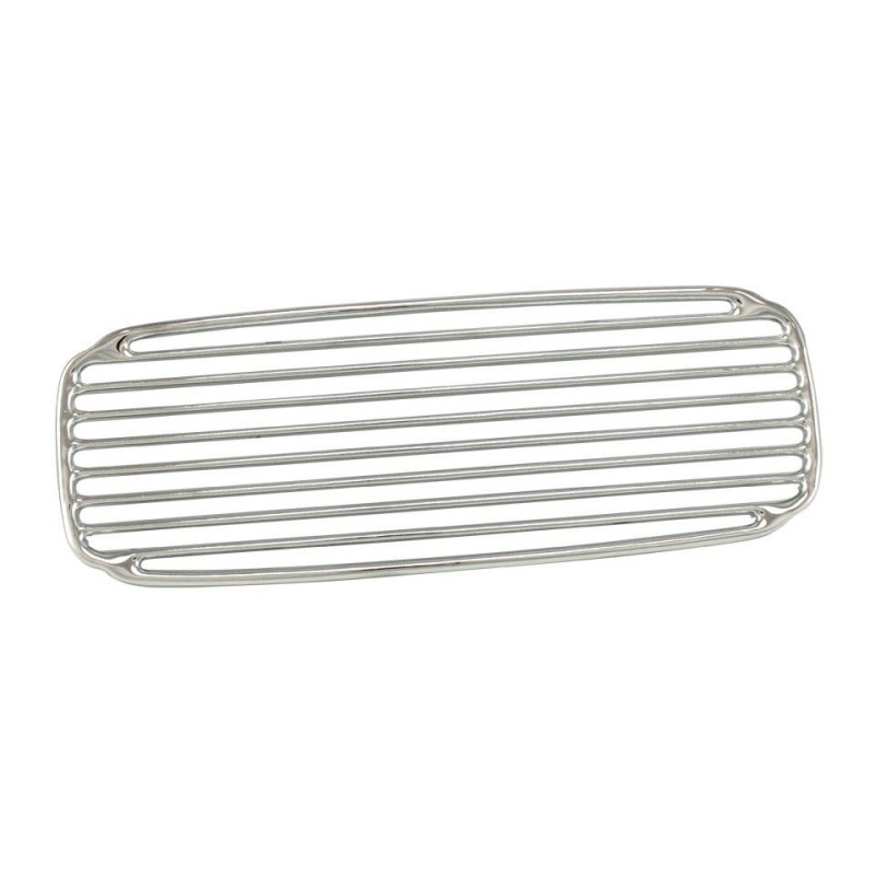 grille de tableau de bord en acier chromé pour ovale