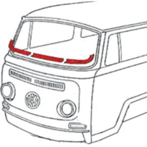 kit de réparation de tour de pare brise 68- (en 3 pièces)