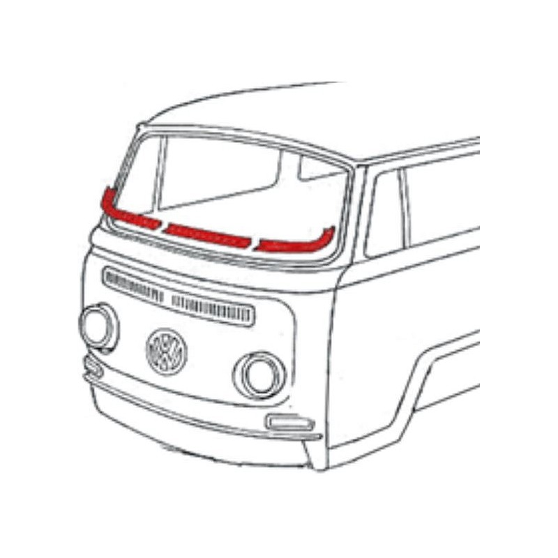 kit de réparation de tour de pare brise 68- (en 3 pièces)