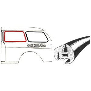 joints (2) de vitres latérales centrales (sans pop out) variant