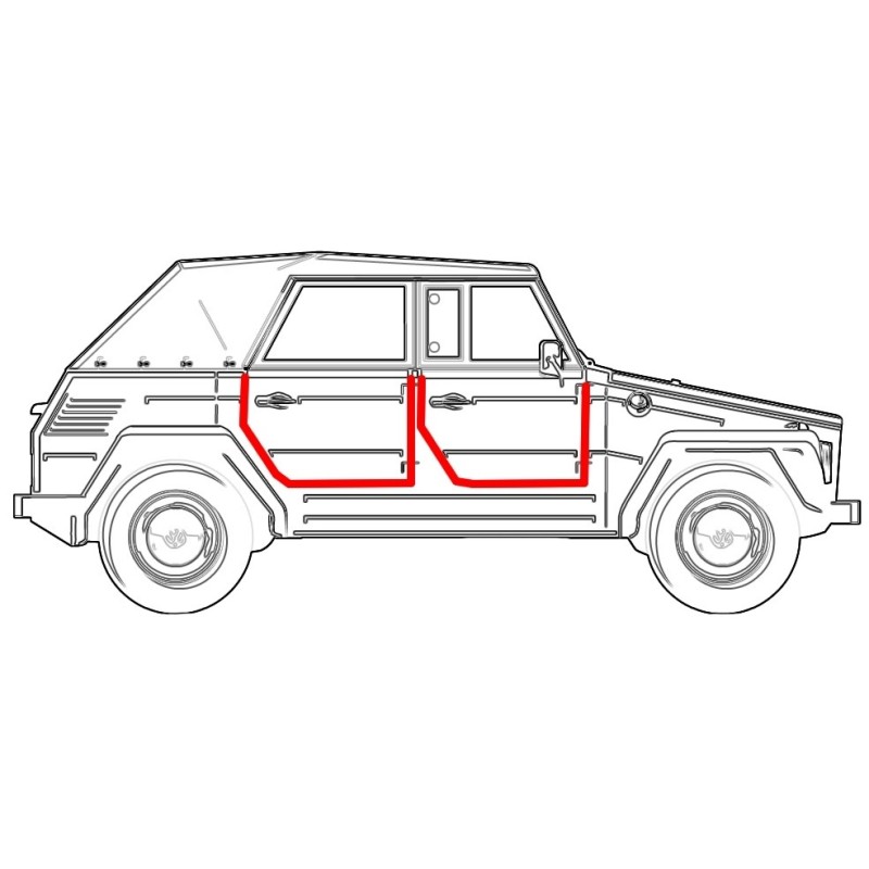 joint de porte 181 droite (avant ou arrière)