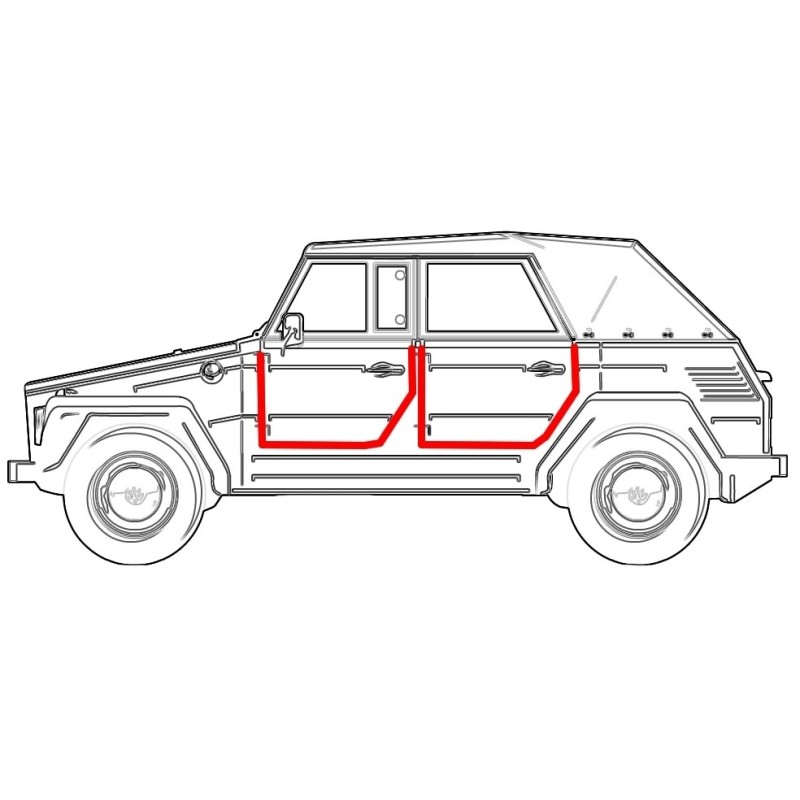 joint de porte 181 gauche (avant ou arrière)