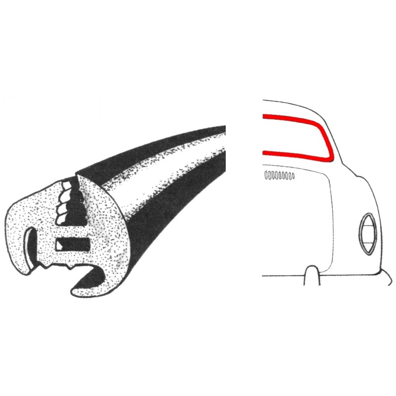 joint de vitre arrière cal look 56-74 WCM
