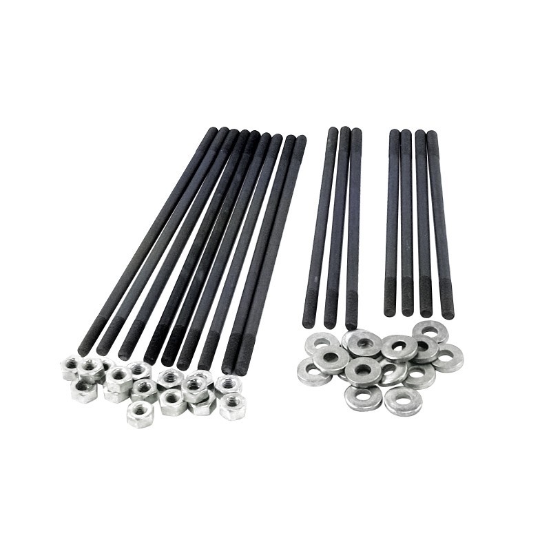 kit de 16 goujons de culasses 8mm longueur d'origine en CHROMOLY avec rondelles et écrous