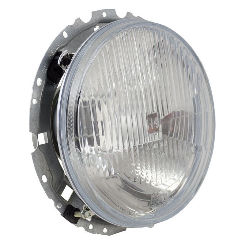 phare H4 HELLA 8/73- avec ampoule à culot H4 avec emplacement pour la veilleuse