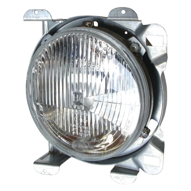 phare avant gauche avec structure métallique