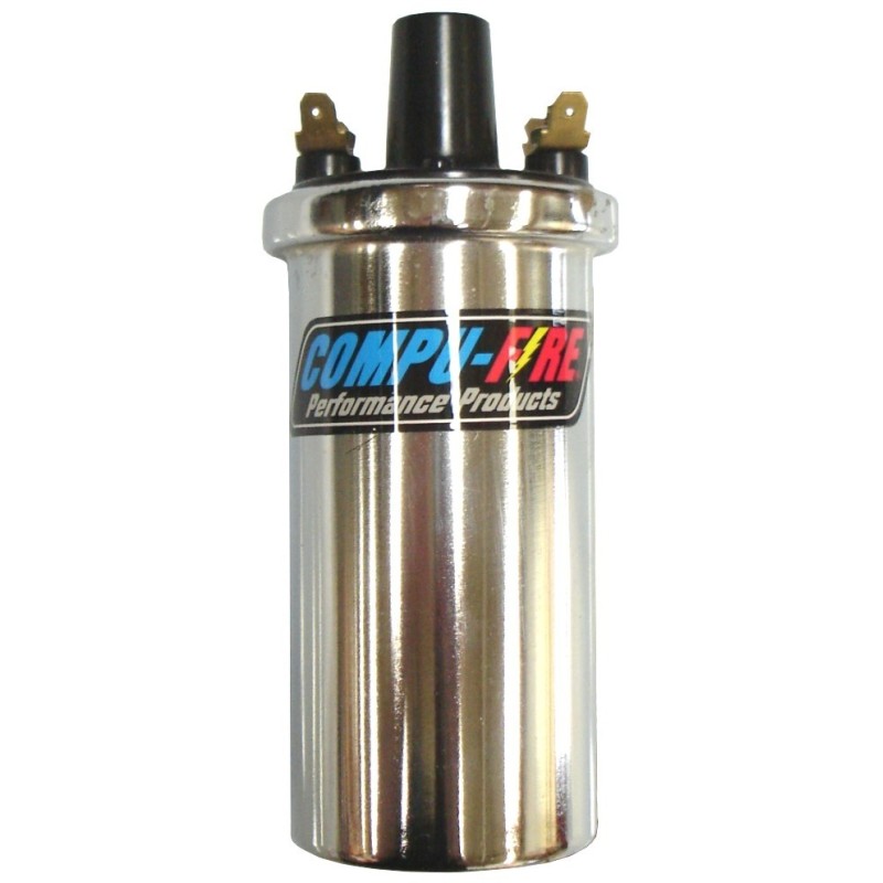 bobine d'allumage chromée époxy anti-vibrations Compu-Fire 35.000 Volts