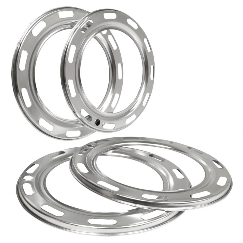set de 4 cerclages de jantes en aluminium pour T1 49-65 (modèle à 11 trous)