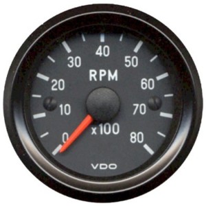 compte-tours 8.000 tours diam 52mm VDO