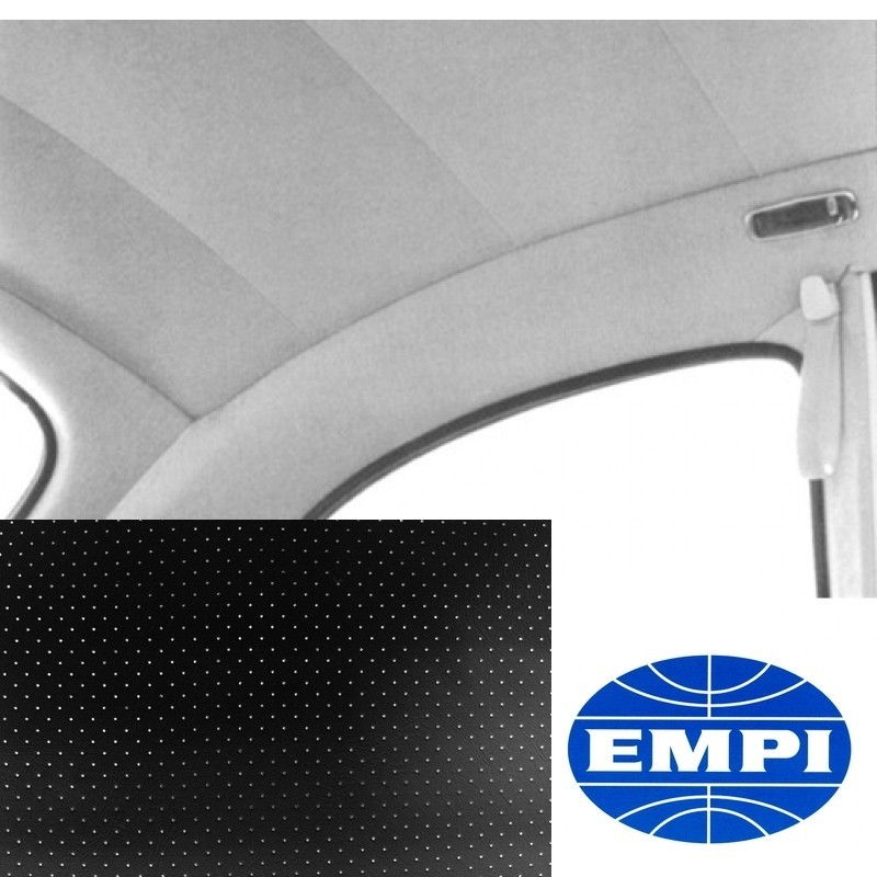 ciel de toit noir 67- en vinyl noir perforé