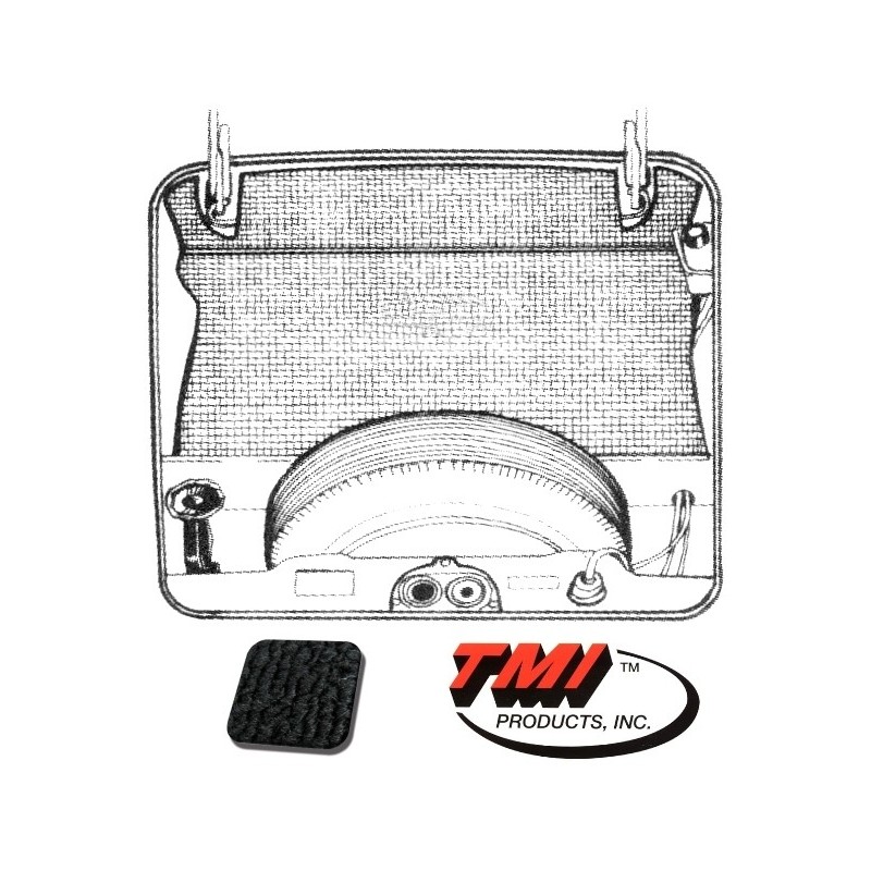 kit moquette de coffre avant noire Type 3  71-74 (5pcs)