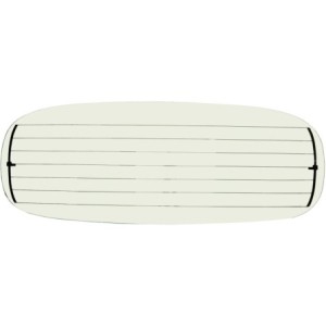 lunette arrière claire avec dégivrage cabriolet 65-72 (largu...