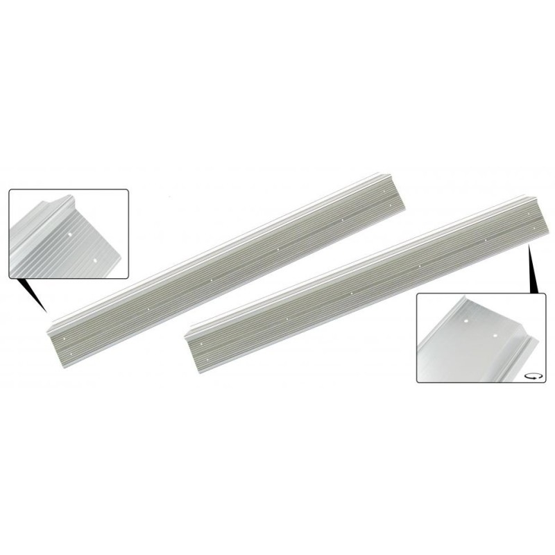 set de 2 seuils de porte aluminium (avec visserie) KG 66-74