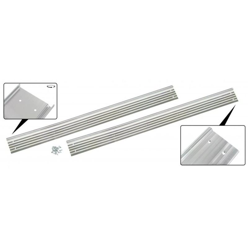 set de 2 seuils de porte aluminium (avec visserie) KG 55-65