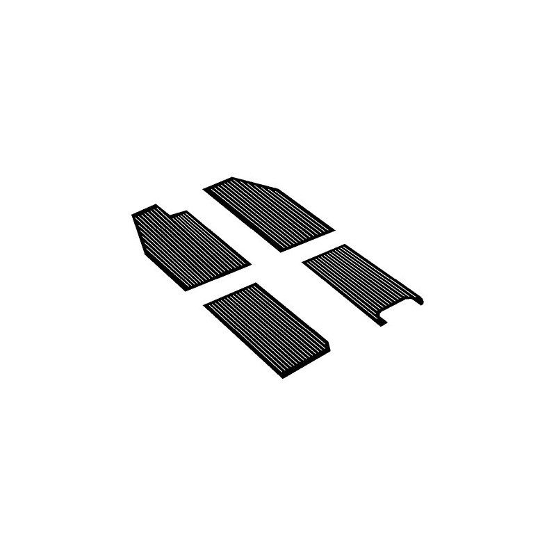 set de 4 tapis caoutchoucs noirs -53