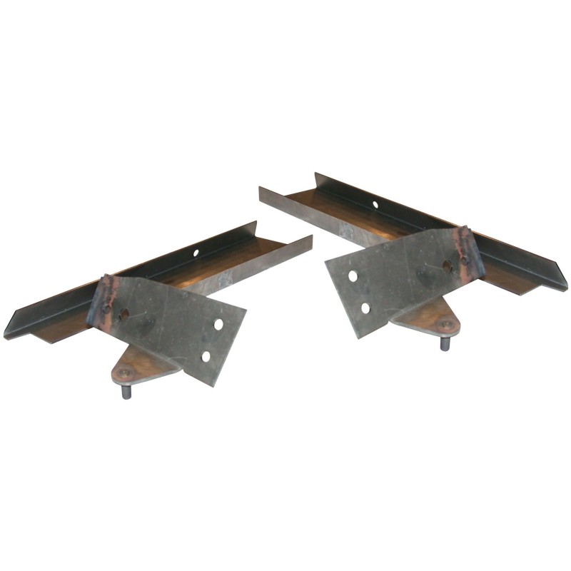 set de 2 tôles de réparation à l’avant de larceau de capot...