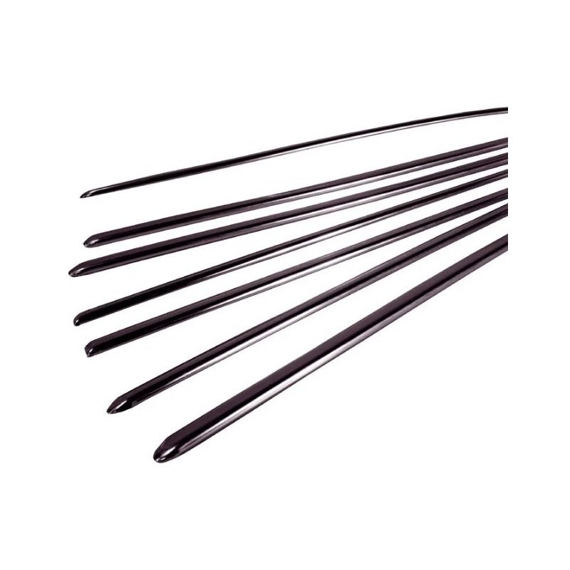 set de 7 baguettes aluminium noires 1303 LARGEUR 10MM