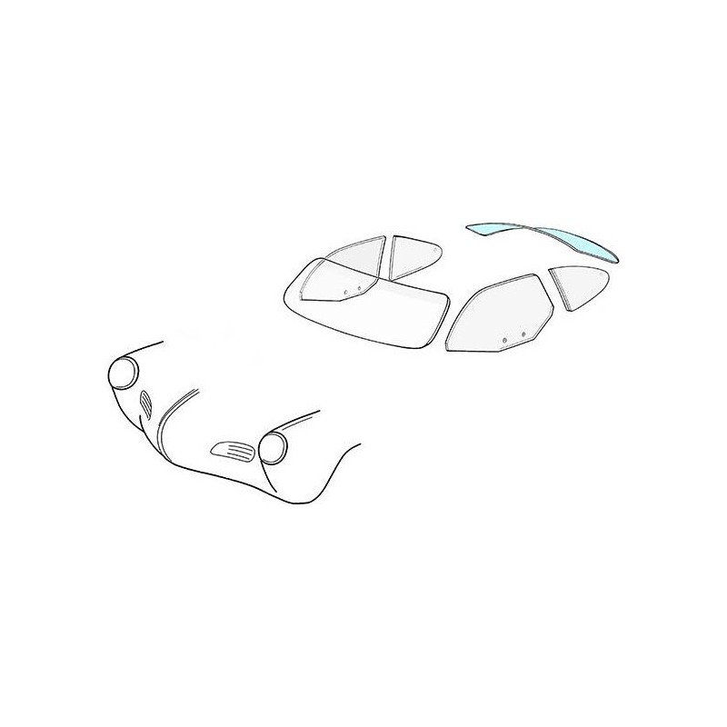 lunette arrière dégivrante claire 56-74