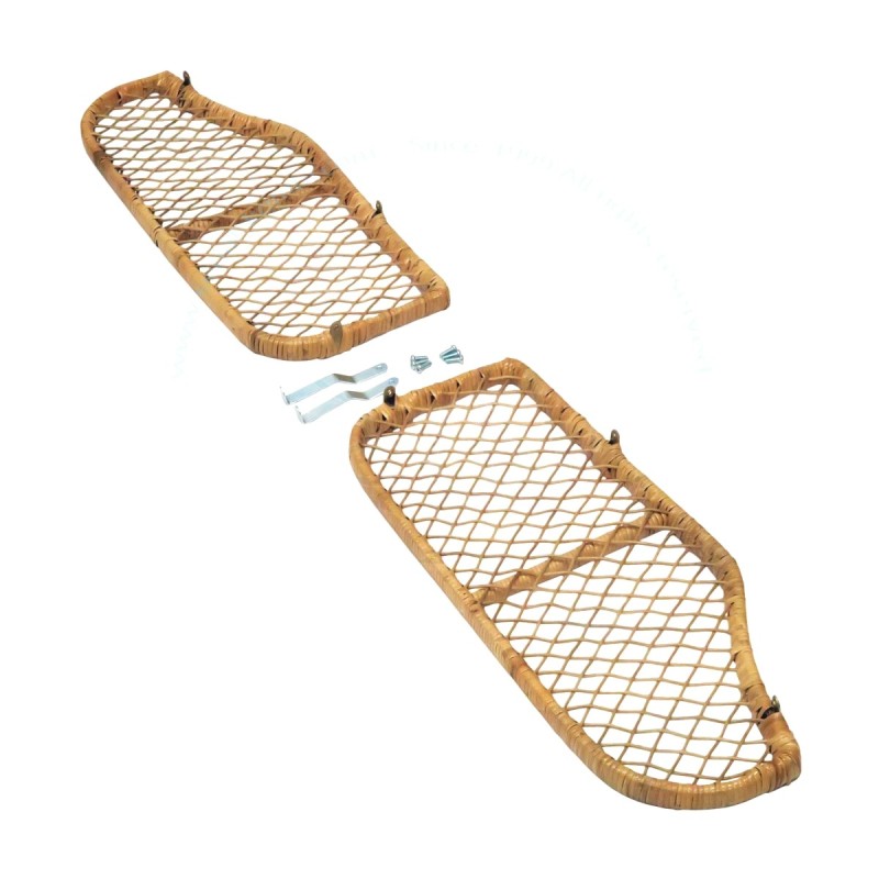 porte paquet bambou (2 pièces avec kit de montage)