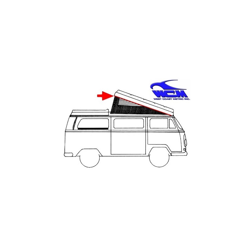 joint de toit ouvrant westfalia 68-73 (charnière sur cabine)