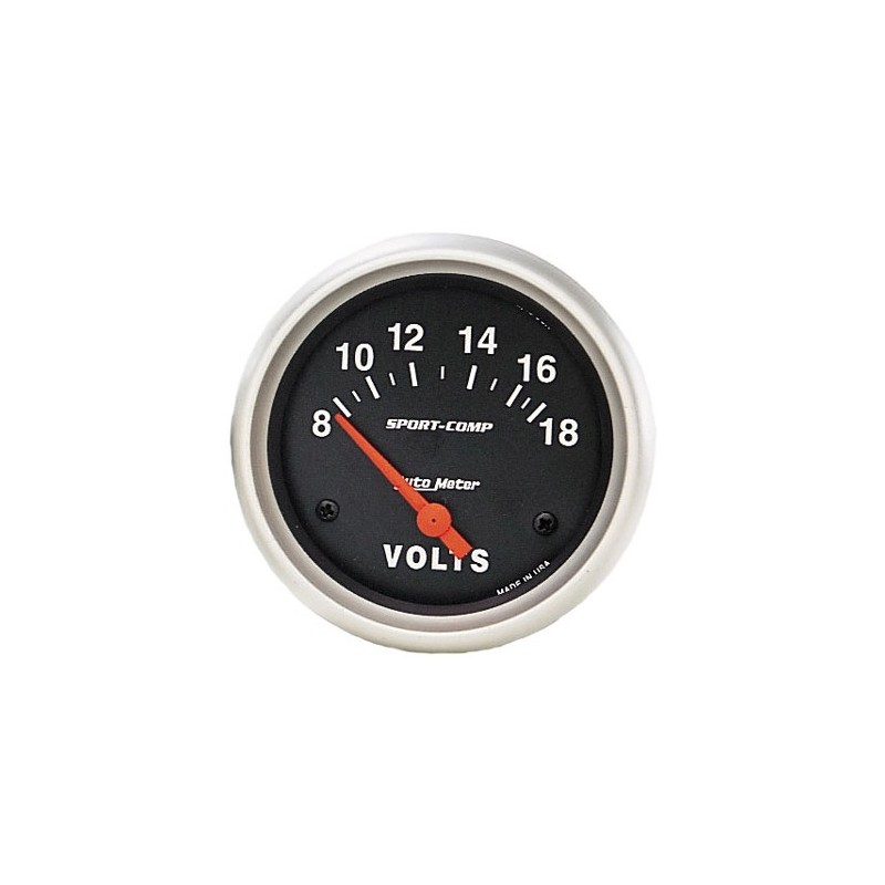 voltmètre 'SPORT COMP' diam 67mm  8-18 volts