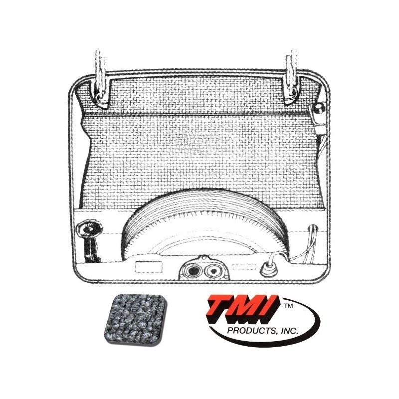 kit moquette de coffre avant grise Type 3  71-74 (5pcs)