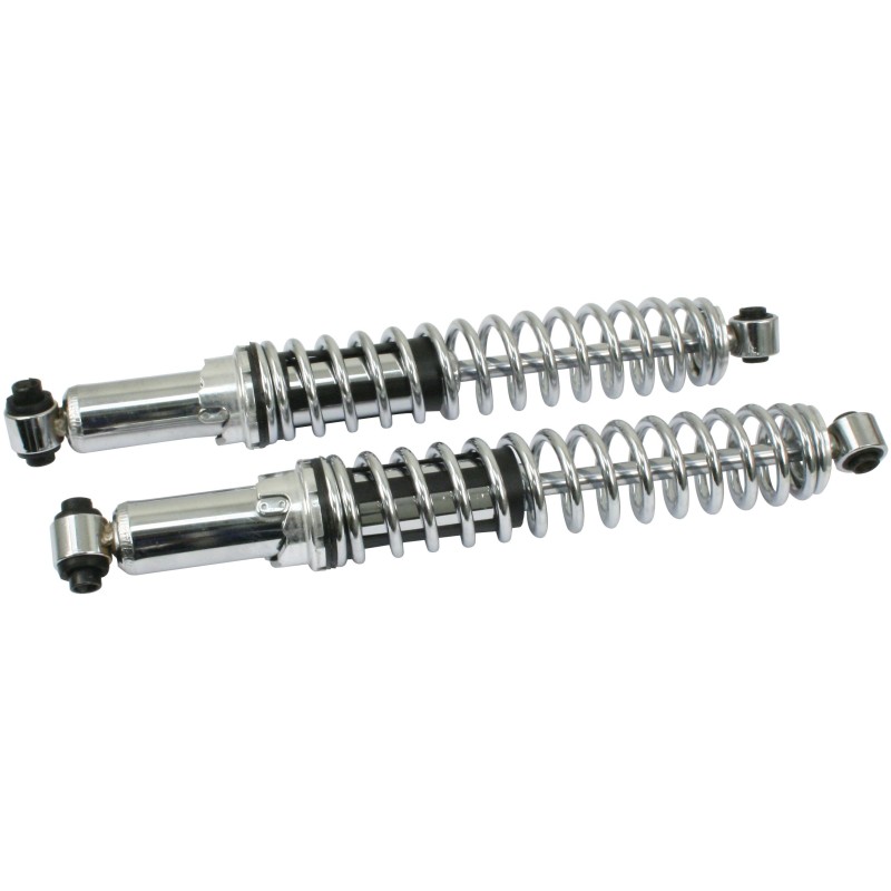 set de 2 amortisseurs avant chromés pour train à pivots -7/6...