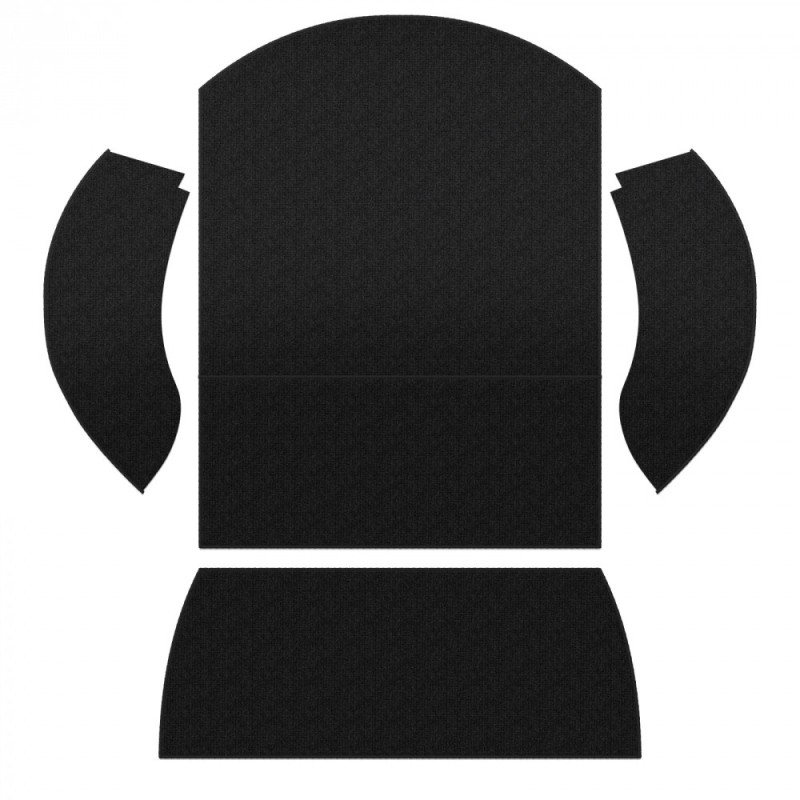 kit moquette de coffre arrière noire 73-79 (TMI dièze301)