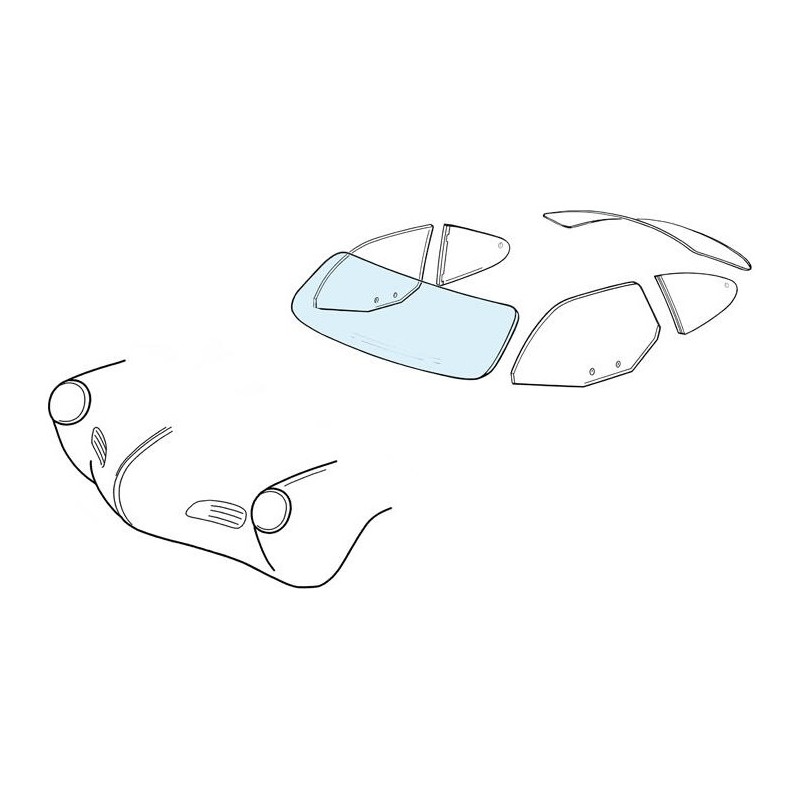 pare-brise clair 56-74   1250*438