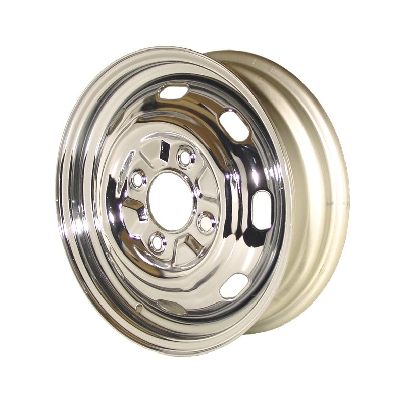 jante type origine chromée 4.5 x 15  (ET 45) - prévoir une...