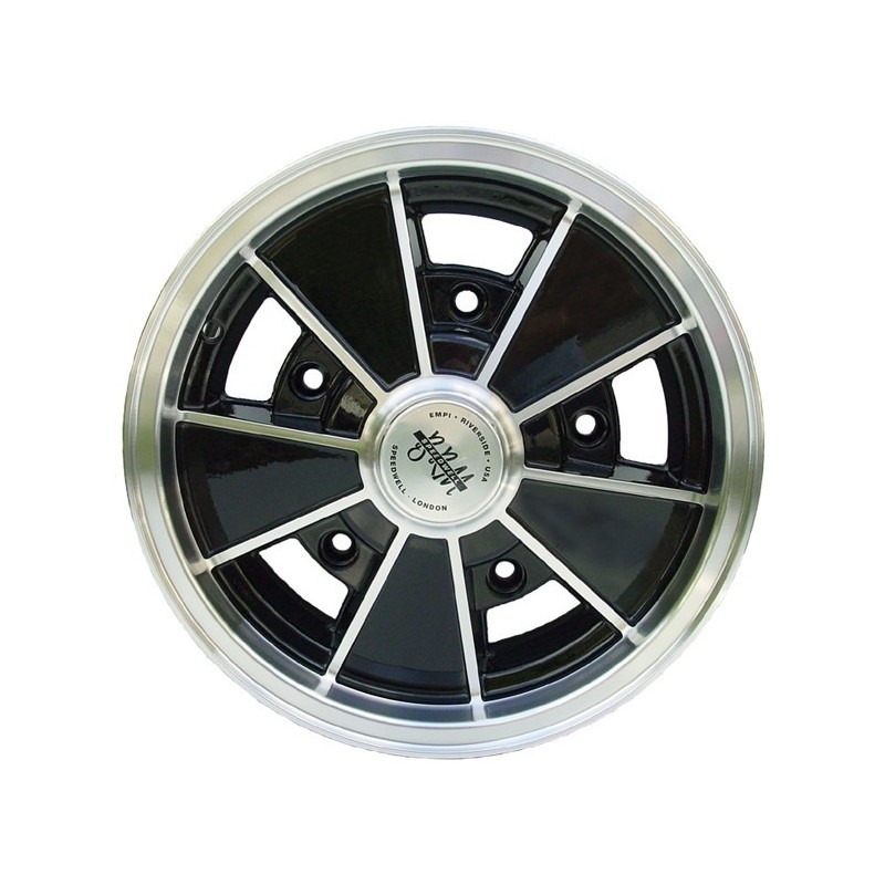 jante BRM réplica 5.5 x 15 noir brillant (ET 14) JBW - prévoi...