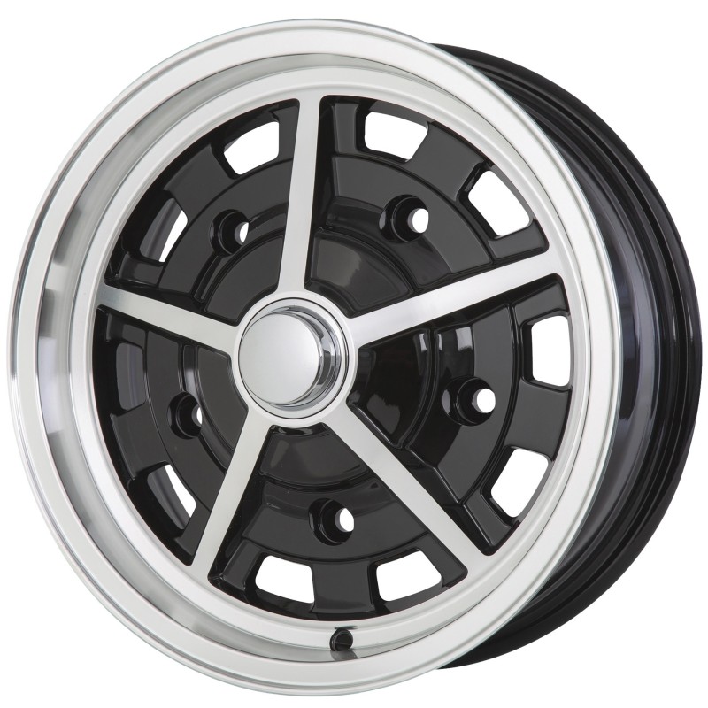 jante SOUTH AFRICA SPRINTSTAR noire et polie  5,5x15'  5 x 205  (ET 14)