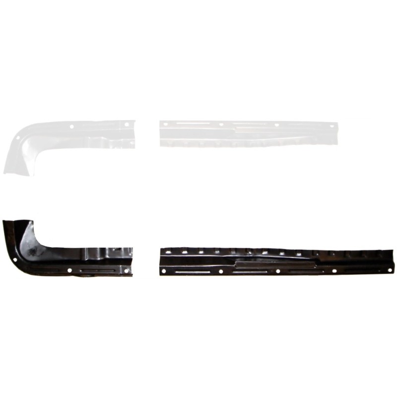 set de 2 tôles de bord de plancher arrière droit T3 et T34 toutes années