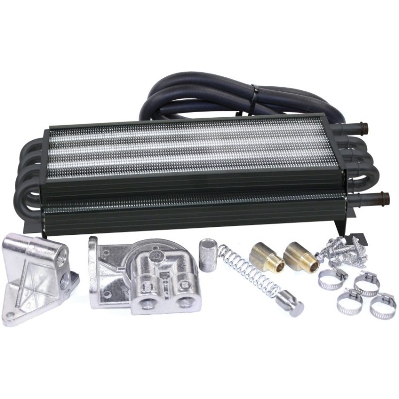 radiateur d’huile à 8 tuyaux (la fixation des durites se fait avec des colliers réf 41925) remplace la ref 41785