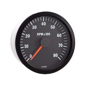 compte-tours 8.000 tours diam 52mm VDO avec cerclage plat