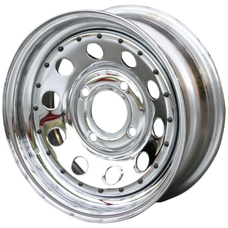 jante MODULAR chromée 6 x 15  (ET 24) (prévoir une boulonn...