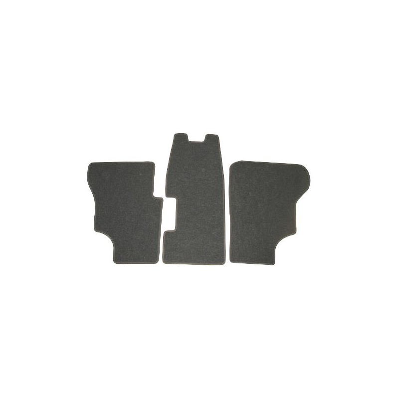 tapis de cabine en moquette grise 3 pièces