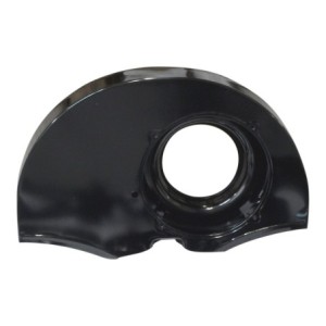 turbine moteur sans chauffage, avec radiateur, peinte en époxy noir brillant