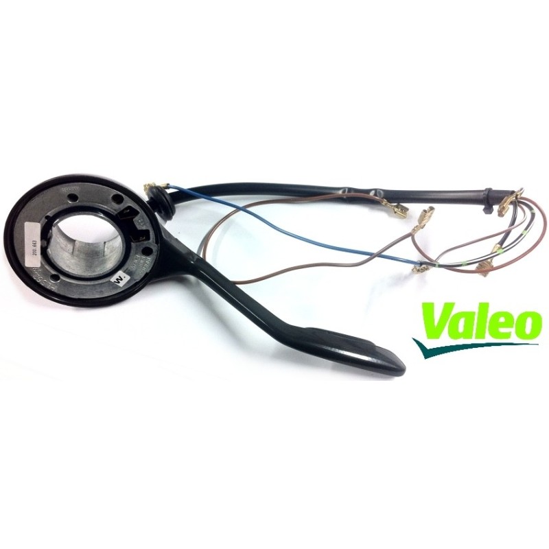 commodo de clignotant gris (5 fils et bouton de plein phares) 8/65-7/67 VALEO