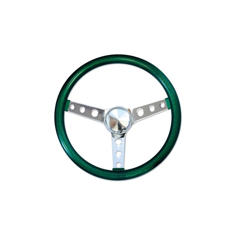 volant MOON METAL FLAKE vert 3 doubles branches diamètre 13,5