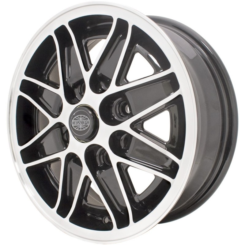 jante COSMIC noire et polie  5,5x15  4 x 130  (ET 35)