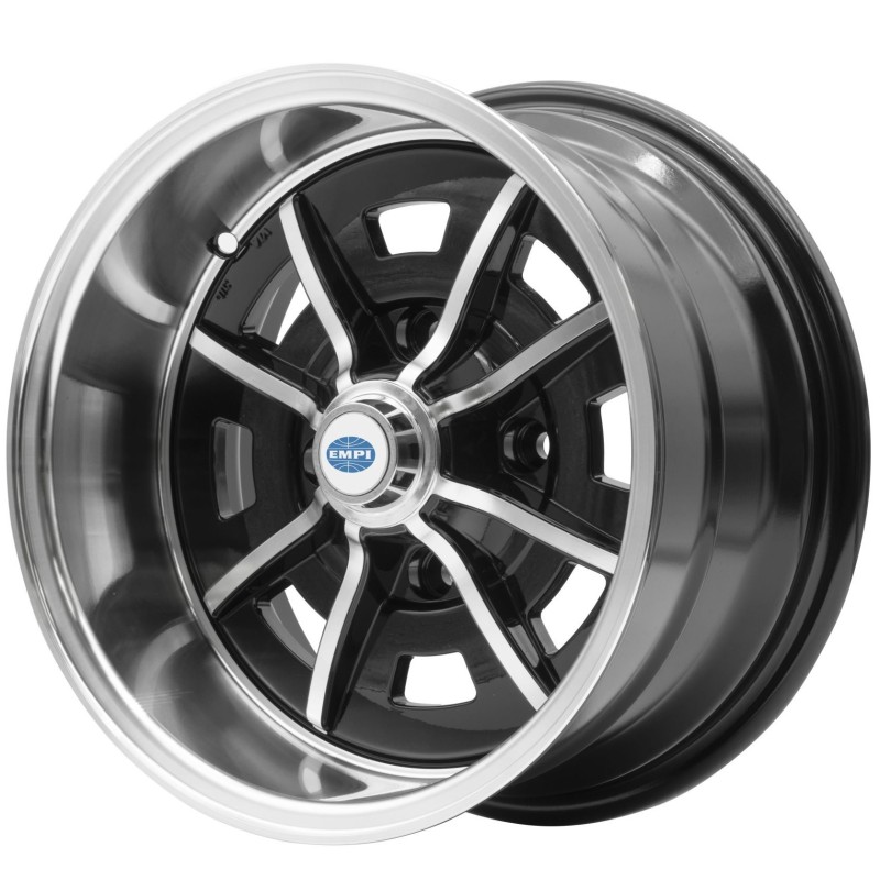 jante SPRINT STAR noire et polie  8 x 15" en 4 x 130  (ET -18)