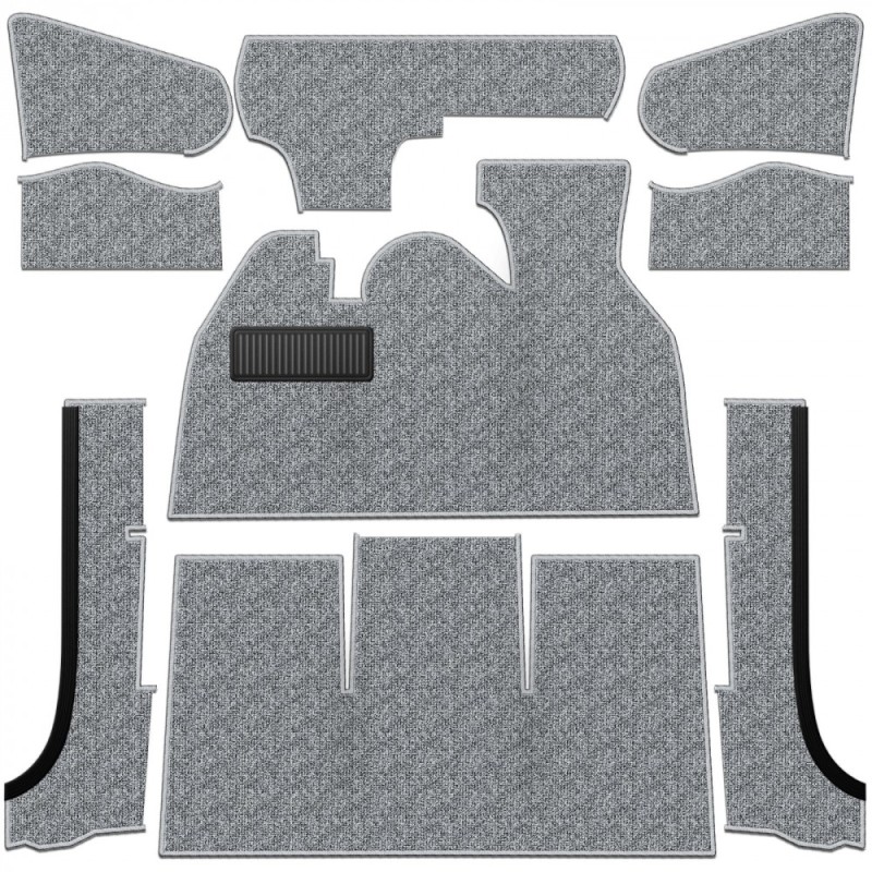 kit moquette intérieur grise 71-72 pour cabriolet, marque TM...