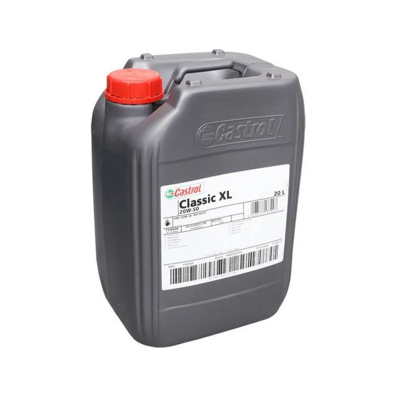 huile multigrade XL 20W50 CASTROL CLASSIC en bidon de 20L