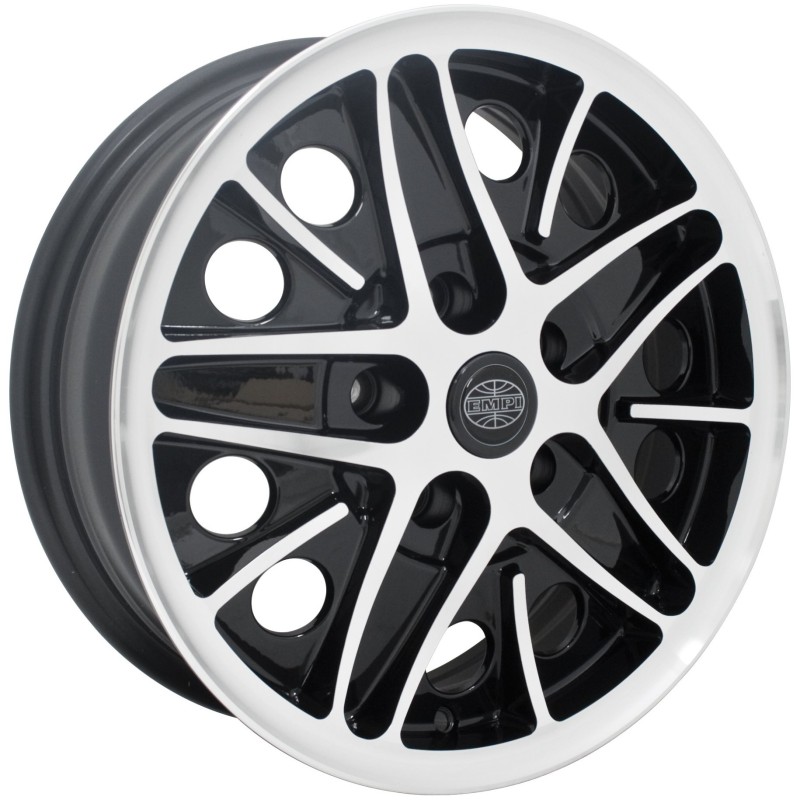 jante COSMIC noire et polie 5.5 x 15 (ET 20) boulonnerie à...