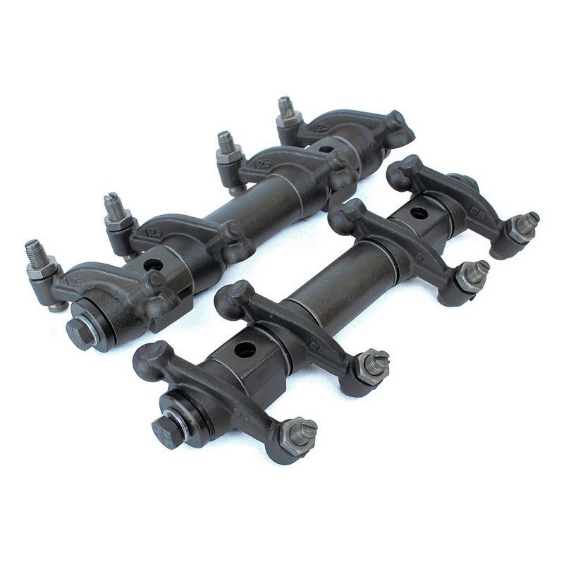 set de 2 rampes de culbuteurs assemblées ratio 1.25 en chrom...