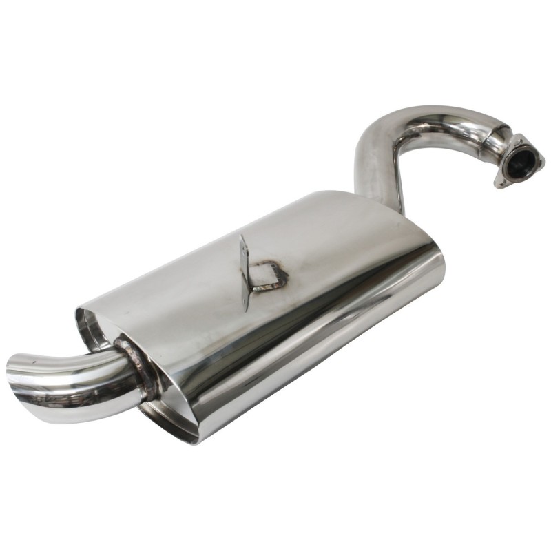 silencieux SSP MONDO MUFLER en INOX poli pour 4 en 1 Merged Inox réf 23281