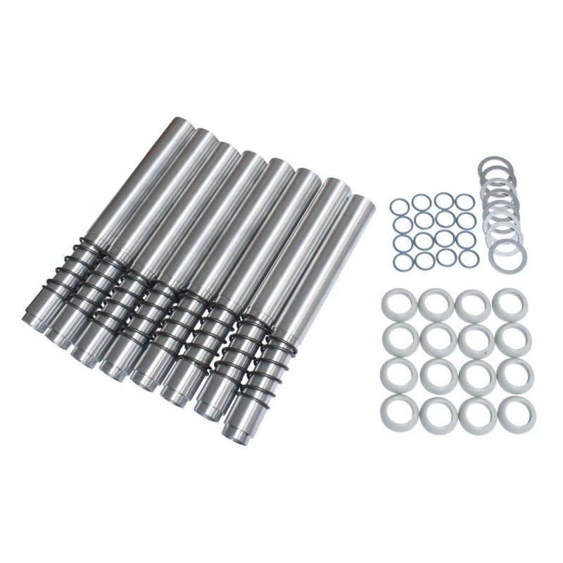 set de 8 tubes enveloppes alu anodisé argent à …