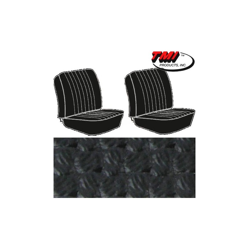 housses de sièges avant séparés pour T2 68-73 en Basketweave Noir ( dièze 01)